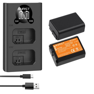 NP-FW50 NP FW50 Battery  2000mAh + LED USB Dual Charger for Sony A6000 A6400 A6300 A6500 A7 A7II A7RII A7SII A7S A7S2 A7