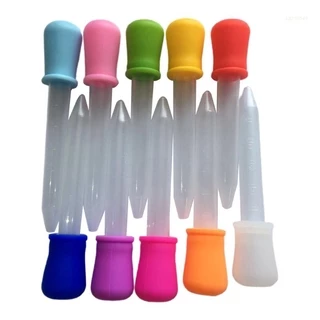 Sanx หลอดดูดดรอปเปอร์พลาสติก 5 มล Dropper. 10 ชิ้น