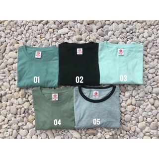 September10 เสื้อยืดสีพื้น โทนเขียว แขนสั้น ชำระปลายทางได้