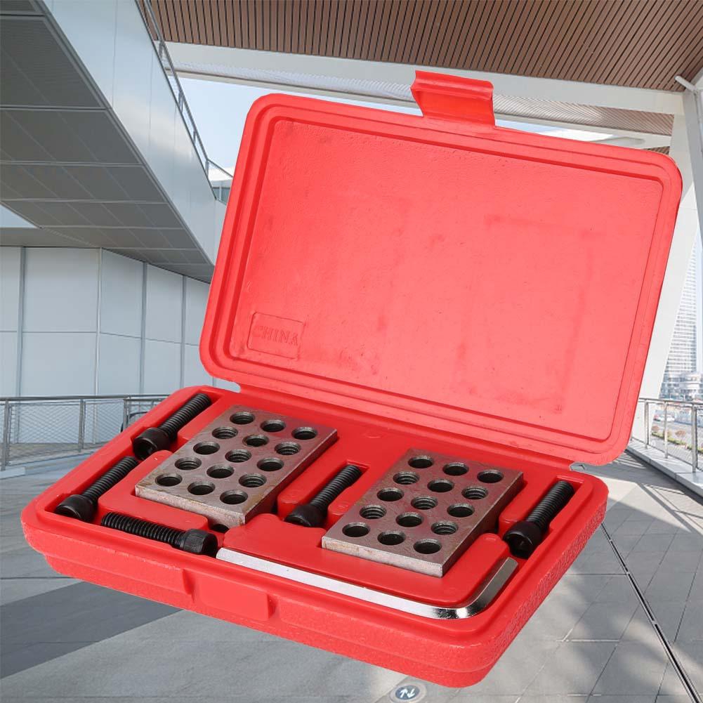 1-2-3 Block Precision Gauge Blocks Matched Milling Machinist 23 Holes ...