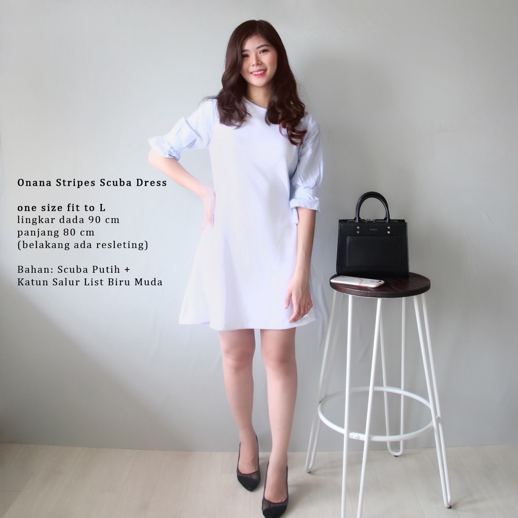 YOURCHOICE.ID ชุดเดรสดําน้ําผู้หญิง / เดรส Onana Stripes