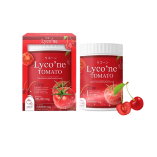 Lyco’ne Tomato ไลโคเน่โทะเมโท ไลโคเน่มะเขือเทศ อาหารเสริมบำรุงผิว ลดสิว ลดริ้วรอย 1กระปุก 200000mg.