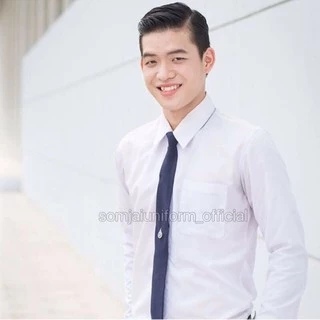 เสื้อนักศึกษาชายแขนยาว อก ถึง 66 นิ้ว ใหญ่มากๆ รอบคอใหญ่ 20-21 นิ้ว ติดกระดุมคอได้