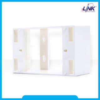 LINK US-2015WH : กล่องพลาสติกติดผนังลอยของ LINK Plastic WALL BOX 2 X 4” (ลึก 38 mm) (White)