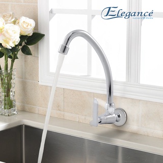 [ส่งฟรี] Elegance ก๊อกซิงค์ผนัง JAGUAR ก๊อกน้ำ WALL TYPE FAUCET-JAQUAR ซิงค์ (โลหะผสม) EG2677