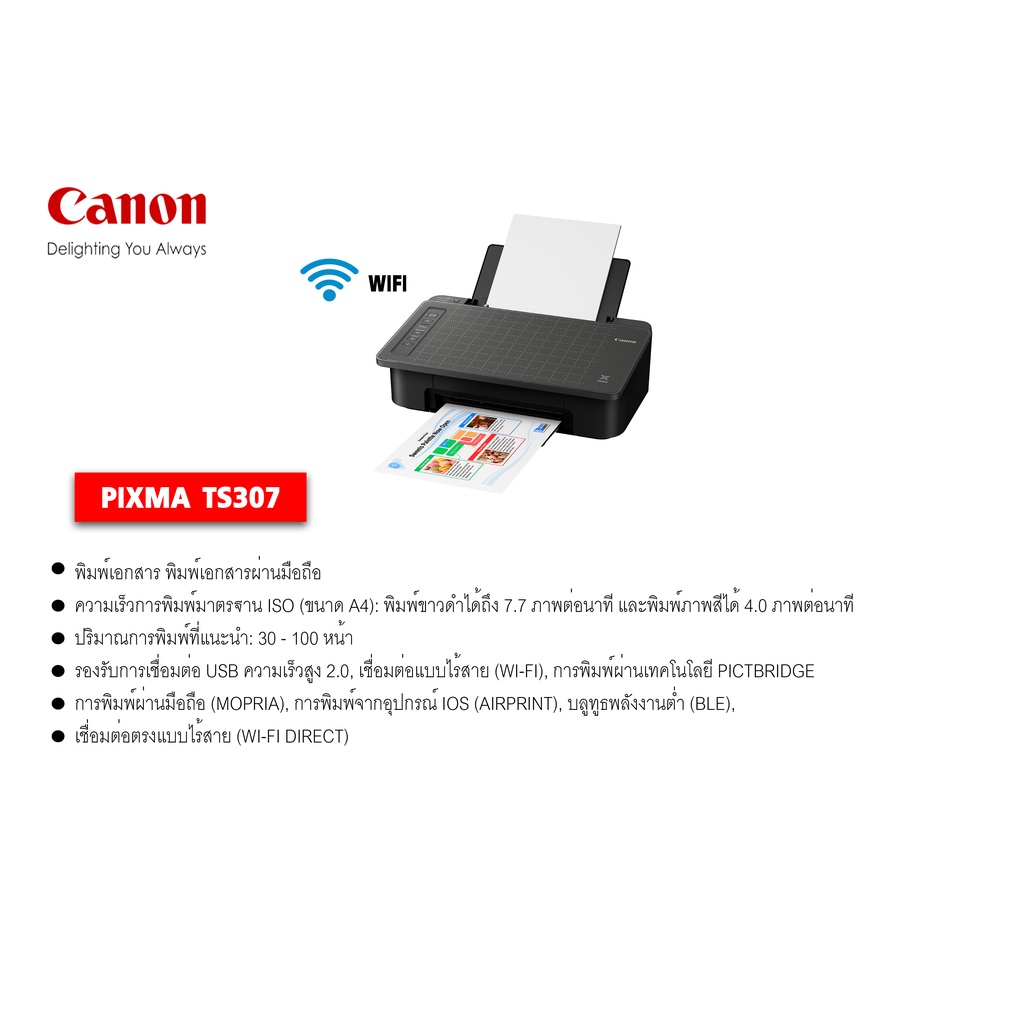 Printer (เครื่องพิมพ์) Ink CANON PIXMA TS307