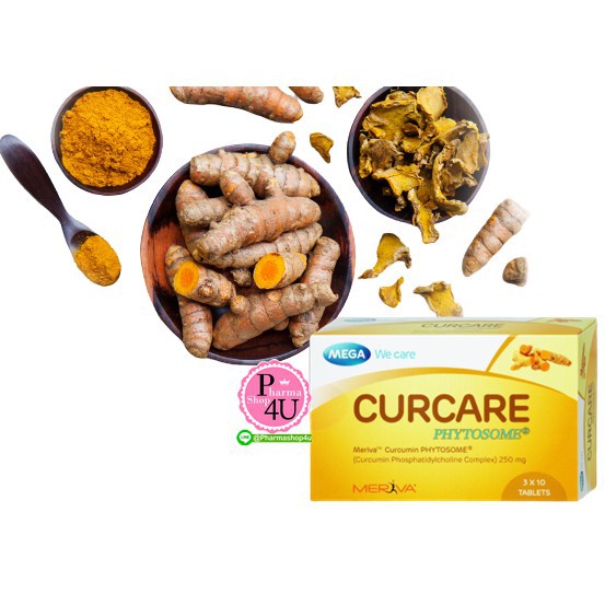 MEGA CURCARE PHYTOSOME (Meriva) 30เม็ด สารสกัดจากขมิ้นชัน ในรูปแบบไฟโตโซม #7802