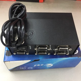 VGA SPLITTER 1X4 VGA SPLITTER 4 PORTสัญญานดีทนทานได้มาตรฐาน