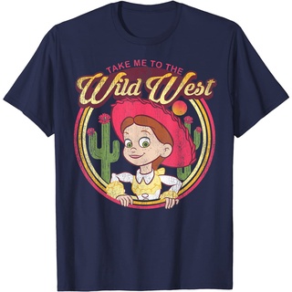 งานพิมพ์อเนกประสงค์ทุกวันเสื้อยืด พิมพ์ลาย Disney Pixar Toy Story Jessie Take Me To The Wild West สําหรับผู้ชาย -S-4XL