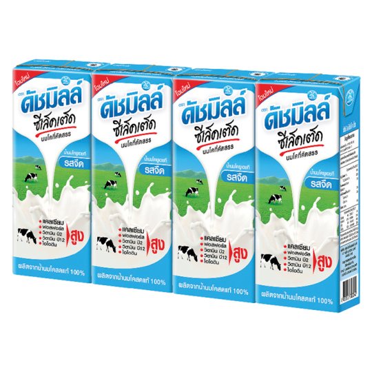 💥โปรสุดพิเศษ!!!💥 ดัชมิลล์ ซีเล็คเต็ด น้ำนมโคยูเอชที รสจืด 180มล. x 4 กล่อง Dutch Mill Selected Plain