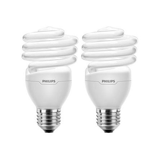 [พร้อมส่ง] HomeDoDee หลอดประหยัด PHILIPS TORNADO 24 วัตต์ WARMWHITE แพ็ก 2 ชิ้น หลอดตะเกียบ หลอดไฟทอร์นาโด