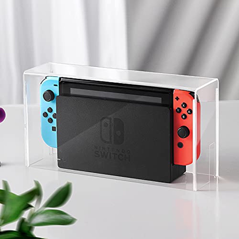 (Nintendo Switch Oled Dust Cover) ฝาครอบป้องกันฝุ่น Nintendo Switch, ฝาครอบจอแสดงผล สําหรับ Nintendo Switch พร้อม Dock (เฉพาะฝาครอบ) เคสป้องกันฝุ่น แบบใส