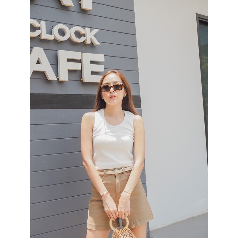 Rose' top BGNN เสื้อแขนกุด ผ้าร่อง