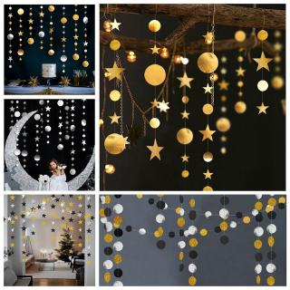 4M Stars Glitter Paper Garland Bunting Wedding Party Birthday Hanging Decoration