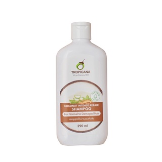 TROPICANA(ทรอปิคานา)Coconut Intense Repair Shampoo for Damaged Hair แชมพูสูตรฟื้นบำรุงผมแห้งเสีย 290 ml. ใหม่!