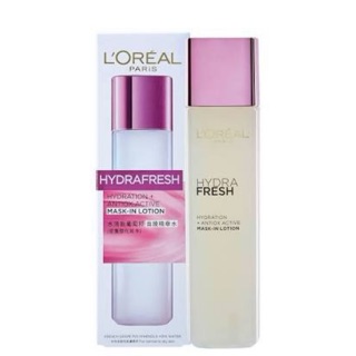 รายละเอียดสินค้า LOREAL PARIS Hydra Fresh Hydration + Antiox Active Mask-in Lotion 175 ml.