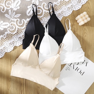 พร้อมส่ง💥LadyCloset Shop💥(N664)เสื้อครอปสายเดี่ยว ฟองน้ำในตัว สายหลังปรับได้หลายสไตล์