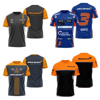 มาใหม่ เสื้อยืดคอกลม แขนสั้น ลาย F1 McLaren Formula One Team Racing แฟชั่นฤดูร้อน สําหรับผู้ชาย 2022