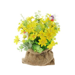 Artificial tree ARTIFICIAL DAISY IN SACK SKY AND FLOWER 23CM YELLOW Garden accessories Garden decoration accessories ต้น