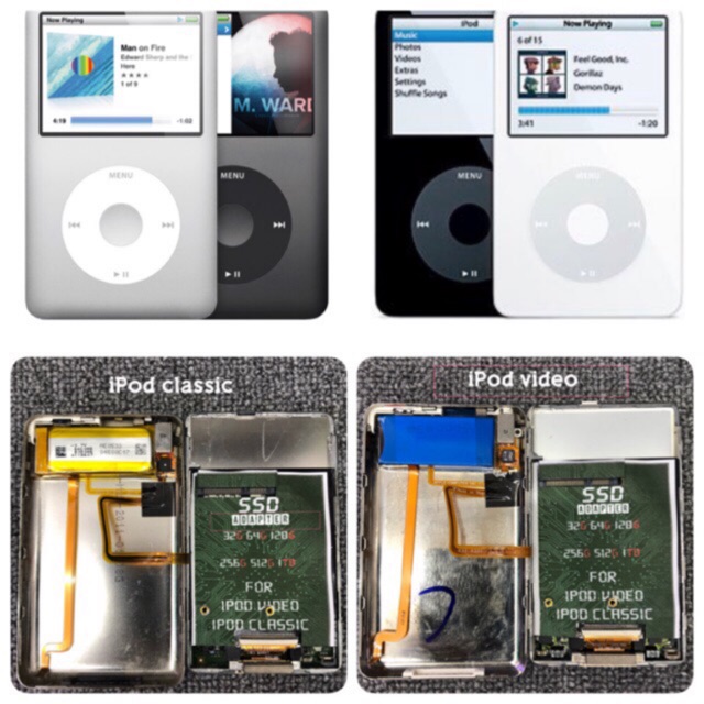 Ipod Video Classic ต วแปลงไอพอดคลาสส ค ว ด โอใส Ssd สำหร บไอพอดว อ โอและไอพอดคลาสส ค ใส ทดแทนฮาร ดด สก เด ม Shopee Thailand