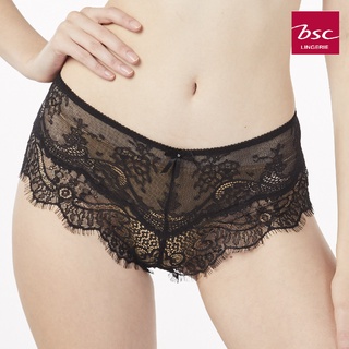 BSC Lingerie Panty กางเกงชั้นในลูกไม้เซ๊กซี่ รูปเเบบ BoyLeg - BU5113 BL