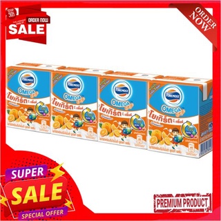 โฟร์โมสต์โอเมก้าโยเกิร์ตรสส้ม85มล.แพ็ค 4FOREMOST OMEGA YOGHURT DRINK ORANGE 85ML PACK 4