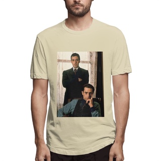 เสื้อยืดแขนสั้น คอกลม พิมพ์ลาย The Godfather Al Pacino Robert De Niro แฟชั่นคลาสสิก สําหรับผู้ชาย