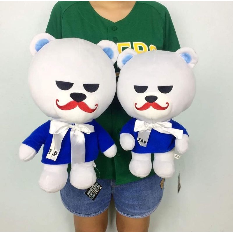 ตุ๊กตาหมีkrunk  bigbang งานแท้ญี่ปุ่น ป้ายห้อย