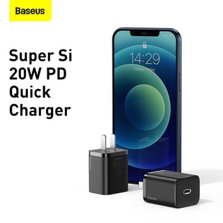 [รับประกัน1ปี] หัวชาร์จ Baseus SI Quick charger 20W  USB-C PD 20W   *ใช้ได้กับมือถือทุกรุ่น*  -ทดสอบชาร์จจริงกับ ชาร์จ