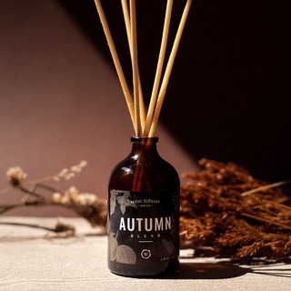 ก้านไม้หอมอโรม่าน้ำมันหอมระเหยธรรมชาติ 100ml สร้างบรรยากาศ Autumn สูตรลดความเครียด ช่วยเรื่องการนอนหลับ