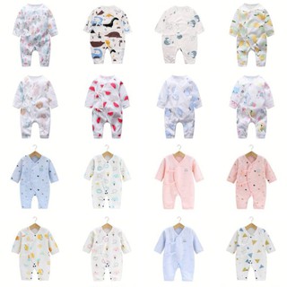 ชุดหมีผูกหน้า ชุดหมีเด็กแรกเกิด ชุดหมีเด็ก ผ้า Cotton 100%