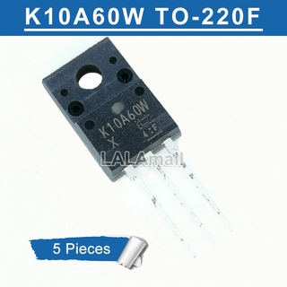 5PCS K10A60W ชิ้นส่วนอะไหล่ K10A60W To - 220 F Tk10A60W 10 A 60 A 10 A 60 W To - 220 600 V 9 . 7 A N - Channel Mosfet 5 ชิ้น