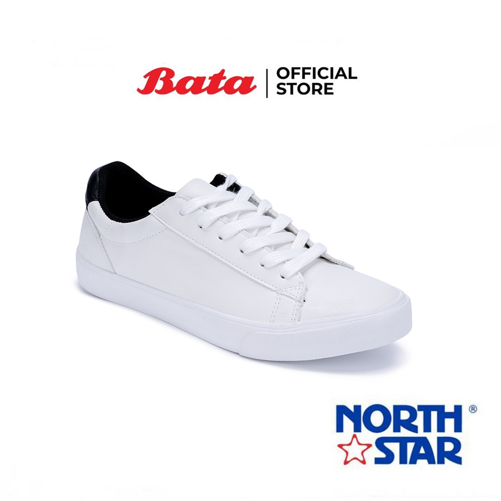 Bata บาจา ยี่ห้อ North Star รองเท้าสนีคเคอร์ Sneakers รองเท้าผ้าใบทรงลำลอง สำหรับผู้ชาย รุ่น Nevin สีขาว 8211601