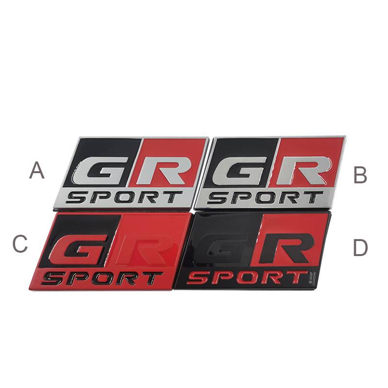 1 X โลหะ GR SPORT โลโก้รถ Auto ด้านหลังสัญลักษณ์สติกเกอร์รูปลอกป้ายสําหรับ TOYOTA GR Sport