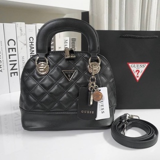 กระเป๋าถือ ใบเล็ก กระเป๋าถือทรงหรู GUESS CESSILY SMALL DOME SATCHEL HANDBAG