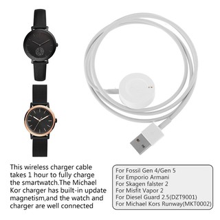 FOSSIL สายชาร์จ Usb สําหรับ Fosssil - Gen 4 Explorist / Gen 5 Carlyle Watch