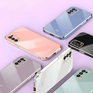 เคสโทรศัพท์มือถือชุบไฟฟ้า 6D สําหรับ OPPO Reno 5 5F 5Z 6 6Z Pro 4G 5G 2021