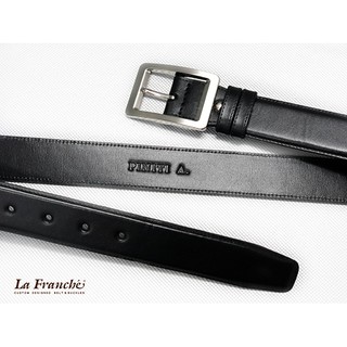 La Franche - Working Belt เข็มขัดหนังวัวแท้ Nappa  พร้อมหัวเข็มขัดนิกเกิ้ลแกนกลาง  #3W0044