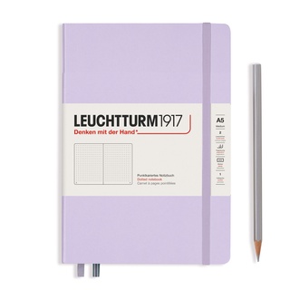 Leuchtturm1917 Notebooks Smooth  A5 “Lilac” สมุดโน๊ต Leuchtturm1917 ขนาด A5 สีม่วงอ่อน