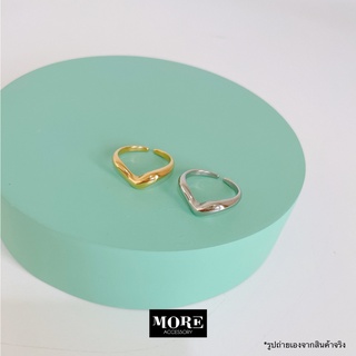 Minimal 2-Tone Ring Set เซ็ตแหวนสแตนเลส มินิมอล สีเงิน สีทอง กันน้ำ waterproof stainless jewelry