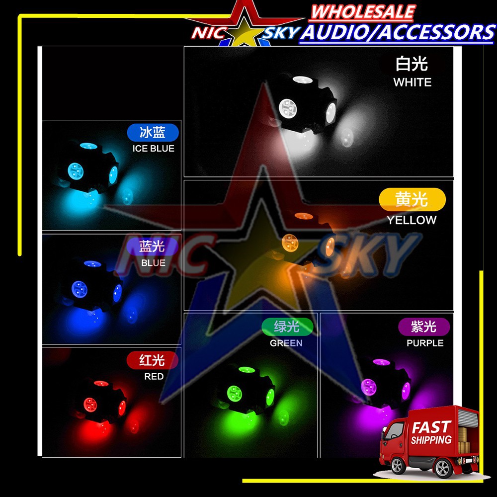 1pcs T10 หลอดไฟ LED รถด้านข้าง Wedge ไฟท้าย LED หลอดไฟ LED สําหรับรถยนต์ที่จอดรถ LED ป้ายทะเบียนไฟ t