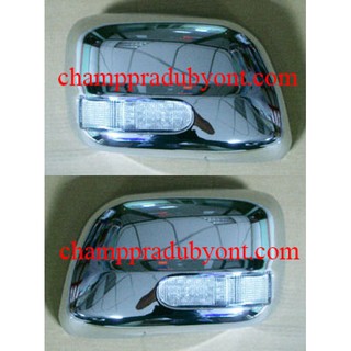 ครอบกระจกมองข้างมีไฟ ครอบกระจก NISSAN NAVARA D40 นาวาร่า 2007 2008 2009 2010 2011 2012 2013 (V.2)