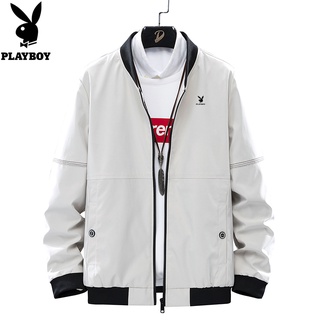 Playboy Mens Coat New Baseball Suit Slim Autumn Casual Top Jacket