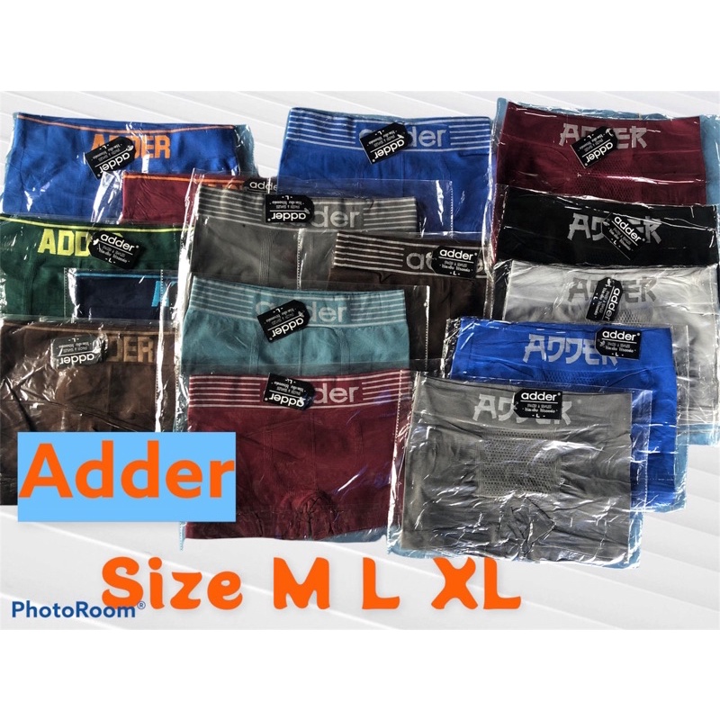 กางเกงในบ๊อกเซอร์ชาย adder 1 เซ็ต (5ตัว)หลายแบบ คละสี #4