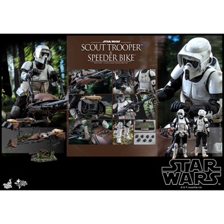พร้อมส่ง 📦 Hot Toys MMS612 1/6 Star Wars: Return of the Jedi - Scout Trooper and Speeder Bike