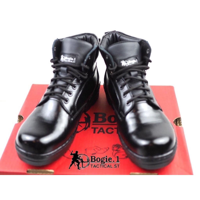 รองเท้าหุ้มข้อสั้นสีดำ Bogie1 รุ่น POLICE  SHOES (PS) Bogie1