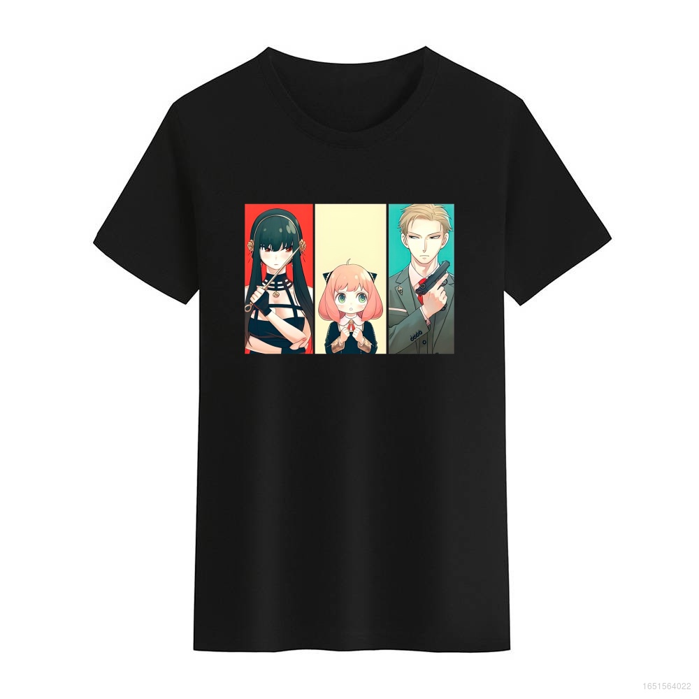เสื้อยืดแขนสั้น คอกลม พิมพ์ลายคอสเพลย์ CSP Spy x Family Anya Smug Yor พลัสไซซ์ แฟชั่นสําหรับชาย และห