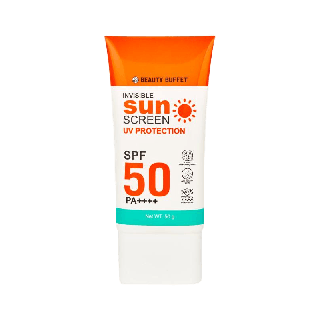 BEAUTY BUFFET INVISIBLE SUNSCREEN UV PROTECTION SPF 50 PA++++ - บิวตี้ บุฟเฟต์ อินวิซิเบิ้ล ซันสกรีน ยูวี โพรเทคชั่น เอสพีเอฟ 50 พีเอ++++