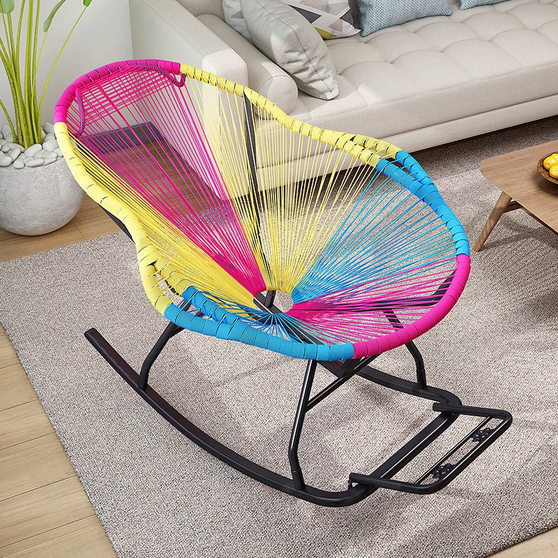 ส่งจากไทยHome Rocking Chair Leisure Rocking Chair Creative Nap Lounge ...