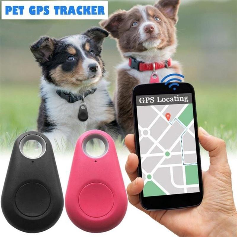 สัตว์เลี้ยง Mini GPS สมาร์ทบลูทู ธ GPS Tracker Alarm Mini Tracker สำหรับสุนัขไม่มีแบตเตอรี่